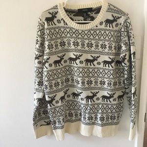 forever 21 holiday reindeer sweater